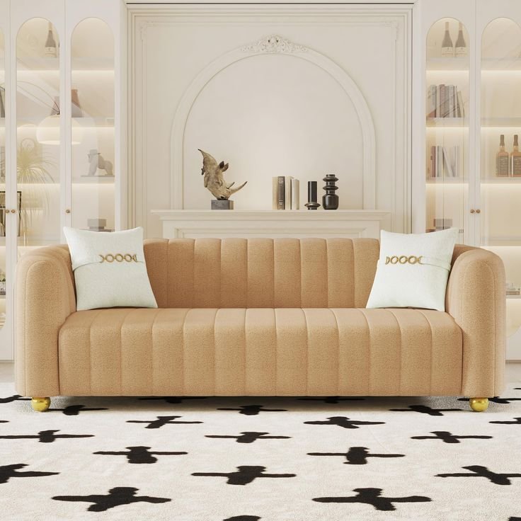 Lambswool Upholstered Sofa