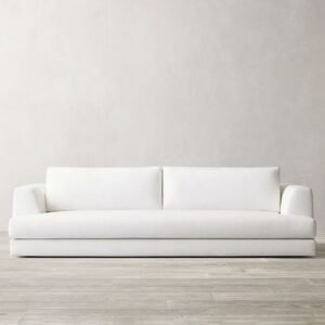 Modern 3‑Seater White Sofa – Sleek Minimalist Design